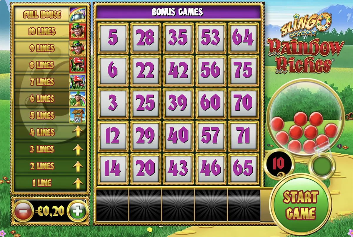 Slingo rainbow riches review